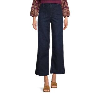 NWOT- CODE BLEU Women’s High Rise Dark Blue Wide-Leg Jeans Size 10